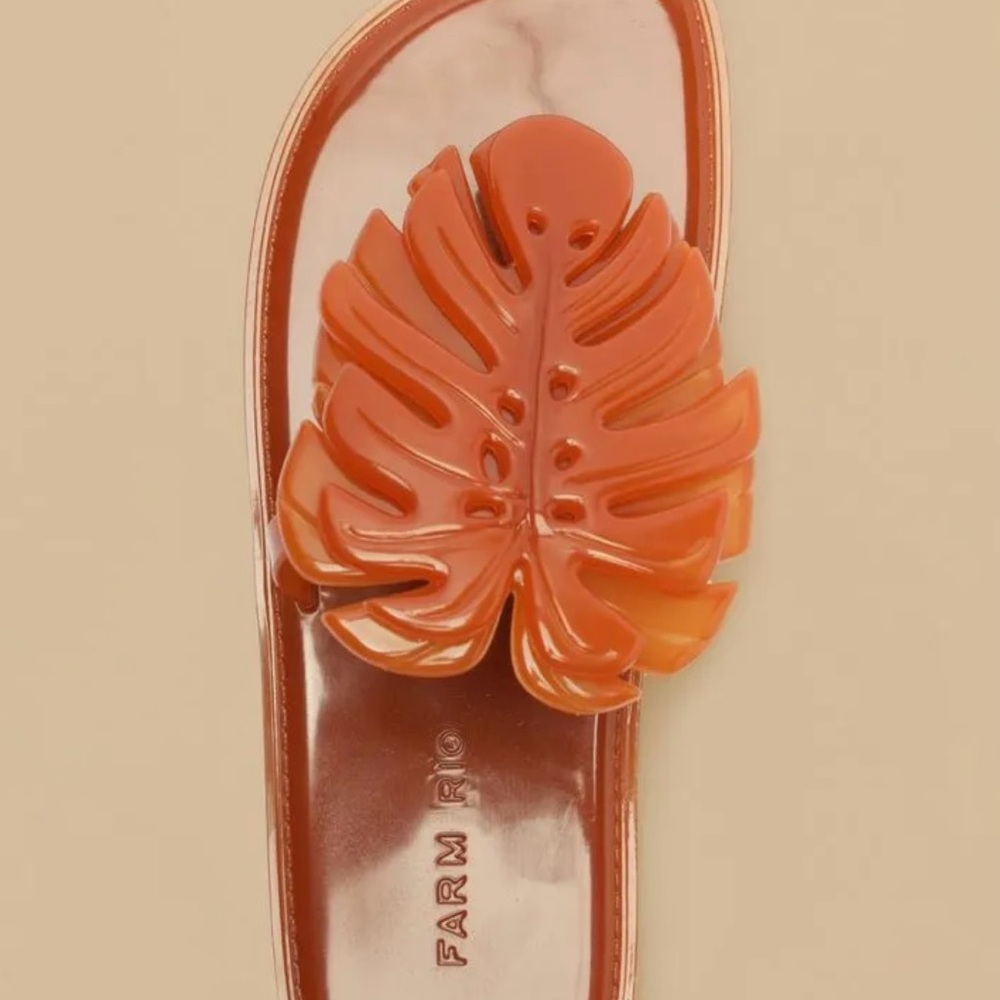 Farm Rio Women's Brown Jelly Sandals PURCHASED IN BRAZIL 🇧🇷